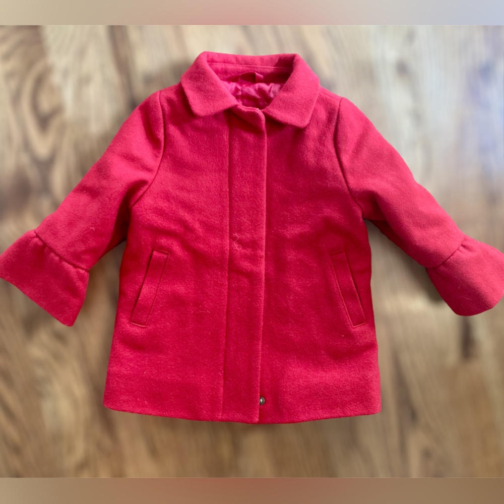 Gap Toddler Red Wool Peacoat, sz 12-18 months
